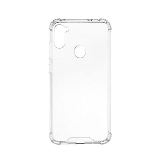 Capa de Silicone com Cantos Dura para Samsung Galaxy A11 Transparente